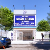 Phương án thiết kế nội thất nhà thuốc Nhân Khang, Củ Chi